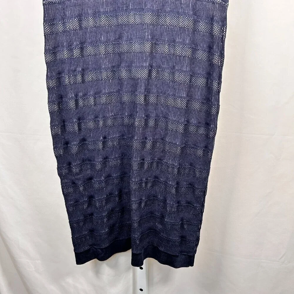 French Connection Size 12 Dress Navy Stretch Work